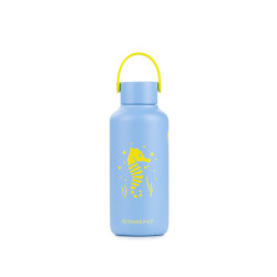 Otroška steklenica za vodo Rosmarino Seahorse iz nerjavečega jekla, 600 ml – svetlo modra
