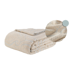 Večnamensko pregrinjalo Svilanit Orion Supreme, peščeno-modra