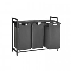 Koš za perilo Songmics Ila Trio – 3 x 38 L, siv