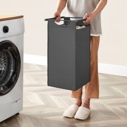 Koš za perilo Songmics Ila Trio – 3 x 38 L, siv