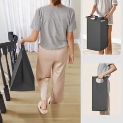Koš za perilo Songmics Ila Trio – 3 x 38 L, siv