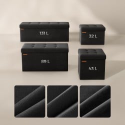 Tabure Songmics VitaBlis S – črn