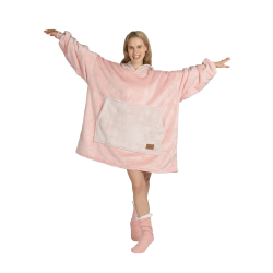 Hoodie odeja Svilanit Rose Blis + Darilo: nogavice