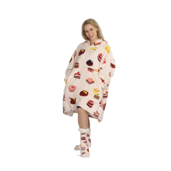 Hoodie odeja Svilanit Cake Time + Darilo: nogavice