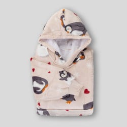 Hoodie odeja Svilanit Penguin Love + Darilo: nogavice