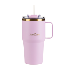 Termo lonček Rosmarino MegaCup Gold 580 ml – roza-zlat