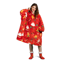 Vitapur hoodie odeja Svilanit XmassJoy + darilo: nogavice
