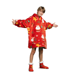 Vitapur otroška hoodie odeja Svilanit XmassJoy + darilo: nogavice