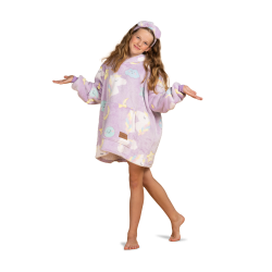 Vitapur otroška hoodie odeja Svilanit DreamiCorn + darilo: trak za lase