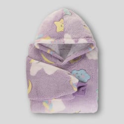 Vitapur otroška hoodie odeja Svilanit DreamiCorn + darilo: trak za lase