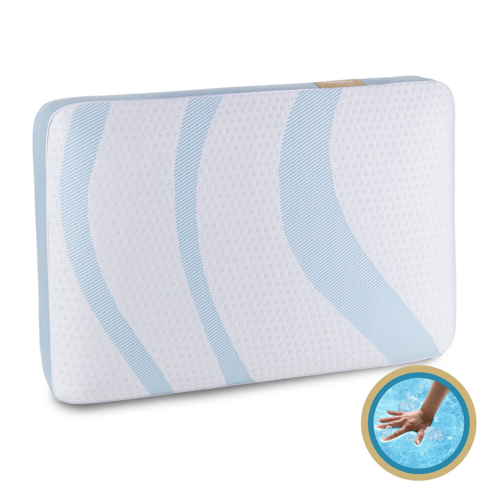 Image of Vitapur ergonomski jastuk s učinkom hlađenja  MemoSilver Premium Fresh – 40 x 60 cm