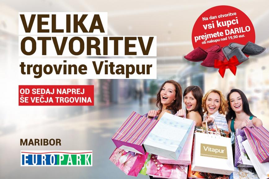 Otvoritev prenovljene, še večje trgovine Vitapur Maribor