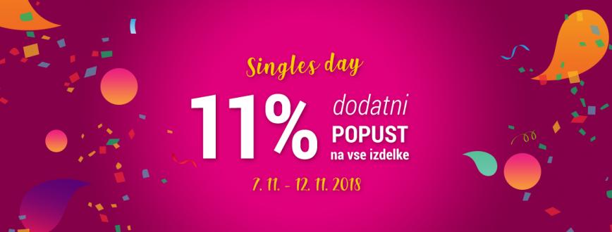 Praznujemo Singles Day z dodatnim znižanjem cen!
