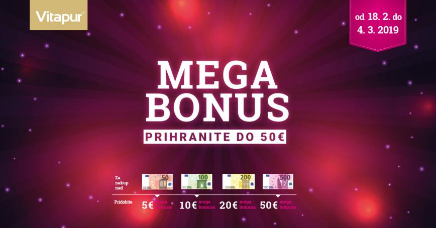 Vitapur Akcija: Večji nakup, večji MEGA bonus