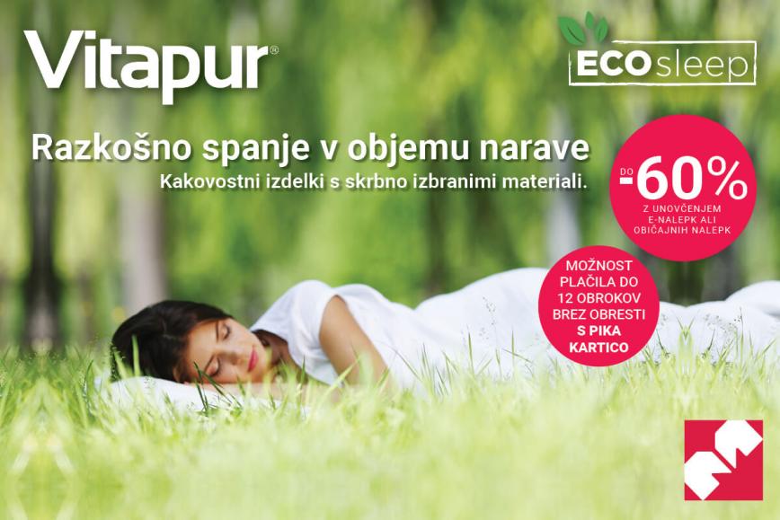 Vitapur EcoSleep linija že na voljo v Mercatorju