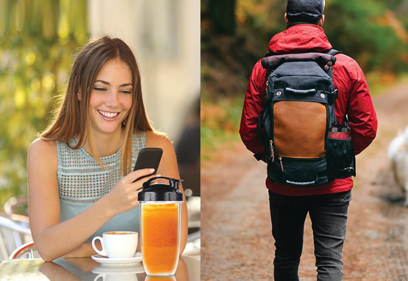 "2 v 1": Vzemi napitek s seboj na pot.