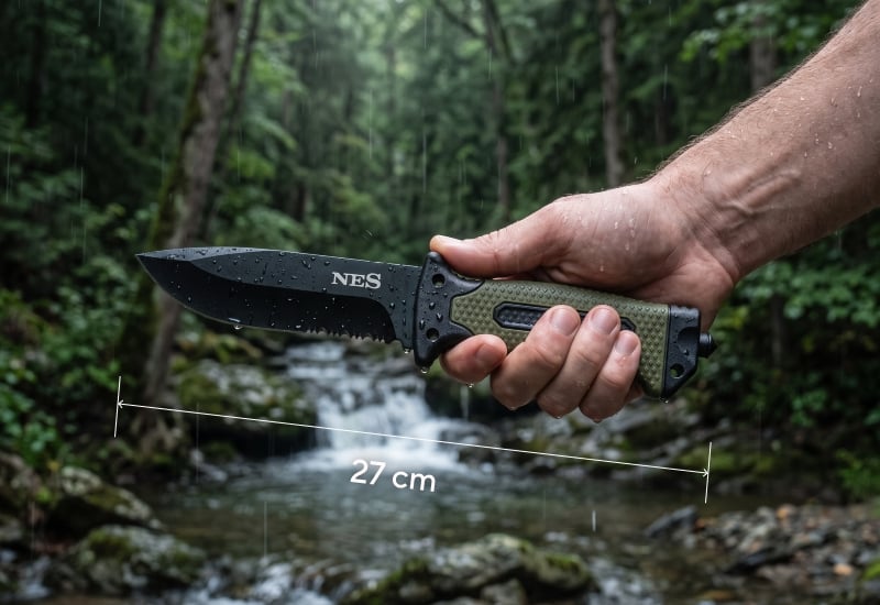 Ergonomski gumiran ročaj za varen oprijem