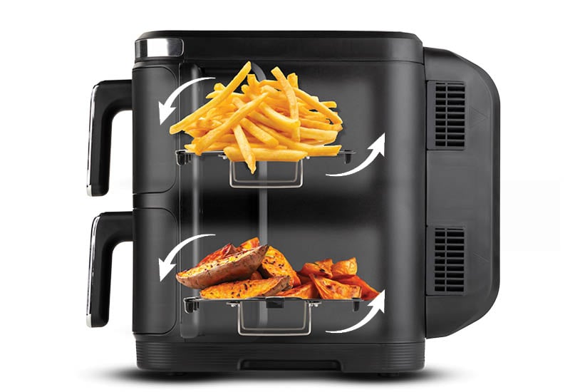 Še bolj hrustljav krompirček zaradi dvignjene rešetke.