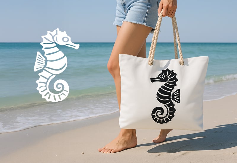 Eleganten morski konjiček za edinstven morski pridih.