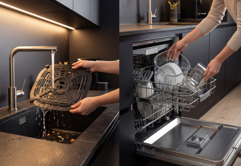 Enostavno čiščenje v pomivalnem stroju