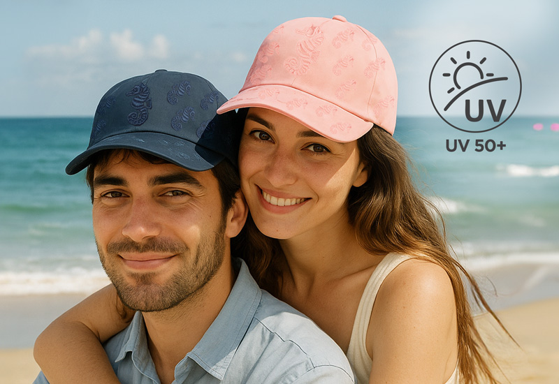 Vrhunska zaščita UV 50+ za brezskrbnost na soncu.