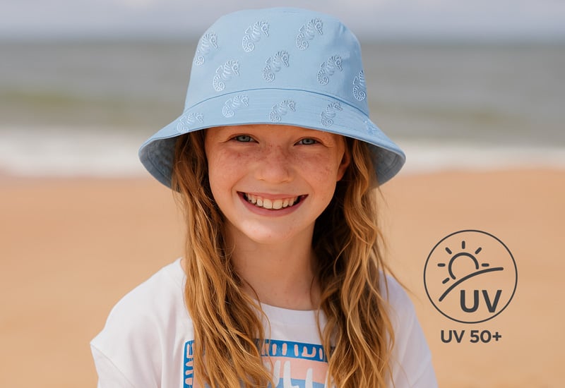 Varna zaščita UV 50+ za občutljivo otroško kožo.