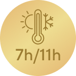 Toplo do 7 ur, hladno do 11 ur