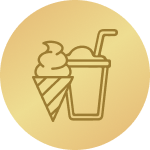 Ledeni napitki in točen sladoled