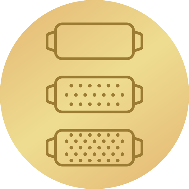 3 stopnje grobosti brušenja