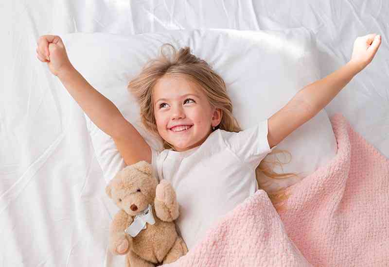 Otroški sladek spanec se začne z mehko posteljnino. 