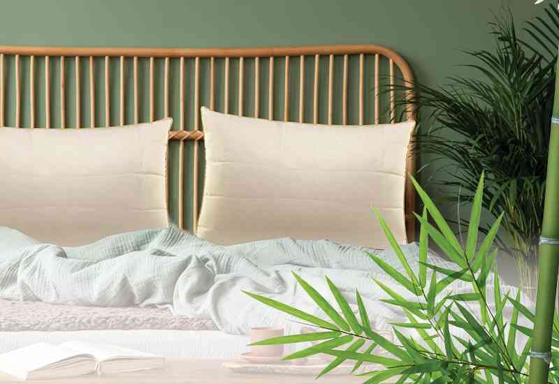 To je višji bambusov vzglavnik, ki ti pomaga zaspati še hitreje.