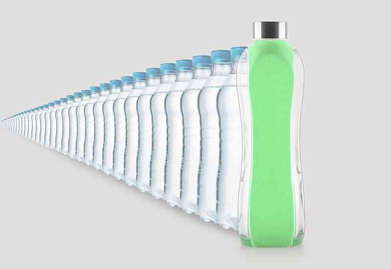 Trajnostna steklenica za večkratno uporabo                                                                                                                                                                                                                     