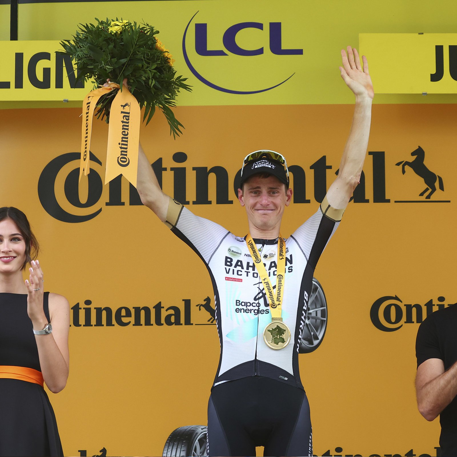Matej Mohorič, zmagovalec 19. etape dirke Tour de France