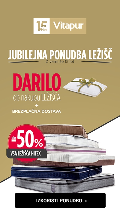 Jubiljena ponudba leži&scaron;č in vzmetnic Hitex