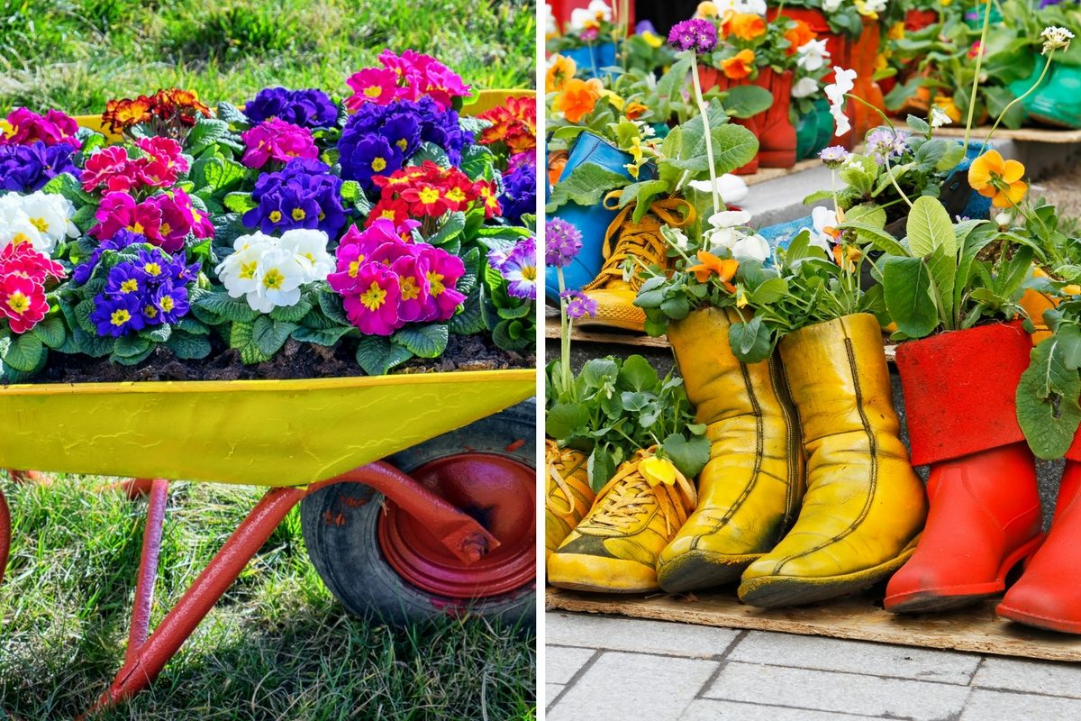 Za lončke lahko uporabite tudi ostale predmete