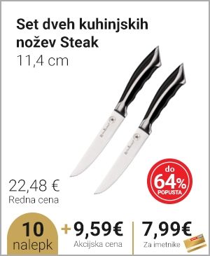 Set dveh kuhinjskih nožev Steak