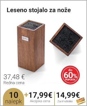 Leseno stojalo za nože