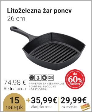 Litoželezna žar ponev